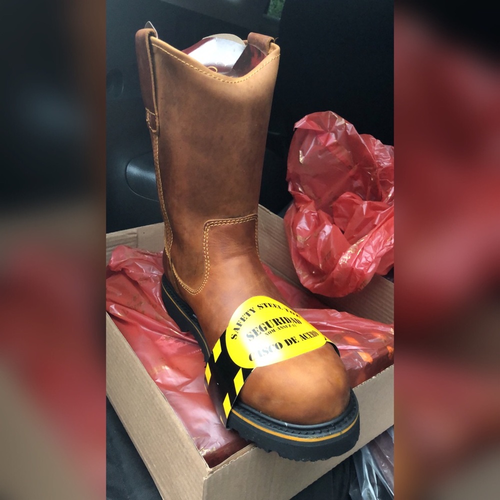 Work boot steel toe